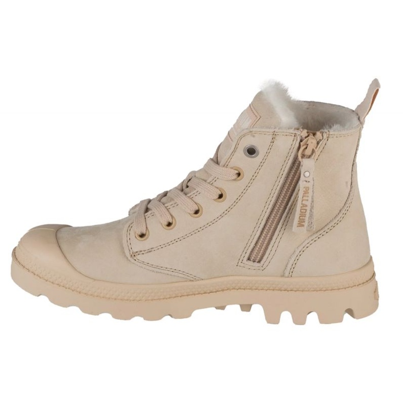 Palladium pampa oi zip wl 95982-217 sapatos bege paládio 1