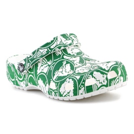 Tamanco Crocs Classic Duke Print 210003-3WH verde 2