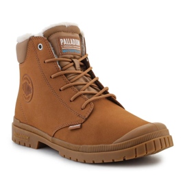 Sapatos impermeáveis ​​de couro com punho Palladium sp20 Wl 79067-257-M Mogno castanho 2