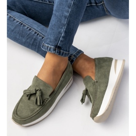 Mocassins verdes femininos 2