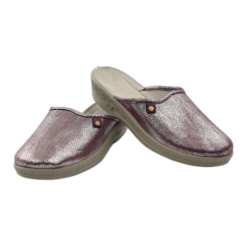 Chinelos de sapatos femininos Befado 219d468 multicolorido prata 3