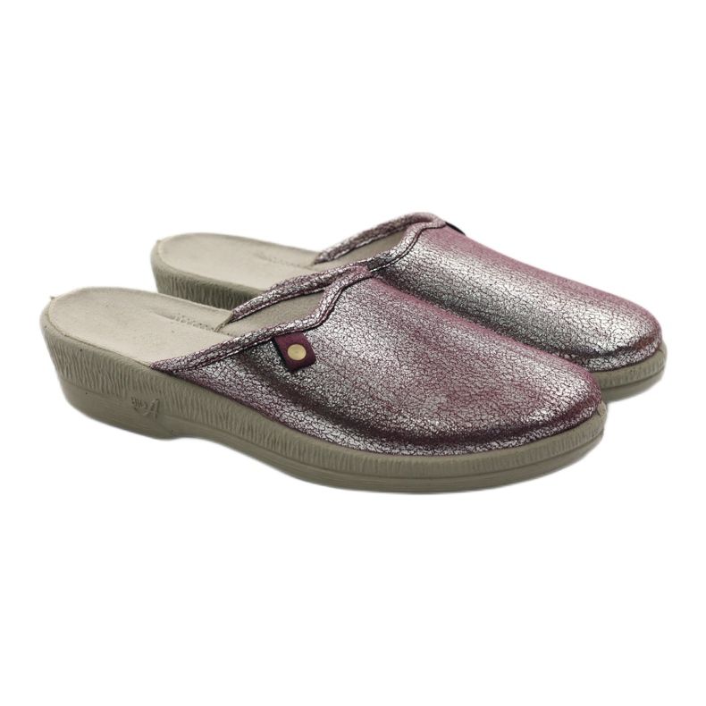 Chinelos de sapatos femininos Befado 219d468 multicolorido prata 4