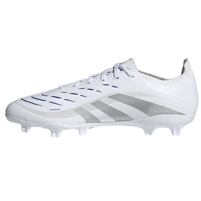 Adidas Predator League FG/MG ID1327 Sapatos brancos e prateados 1