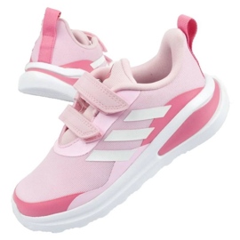 Tênis esportivo Adidas FortaRun Jr GV7857 rosa 1