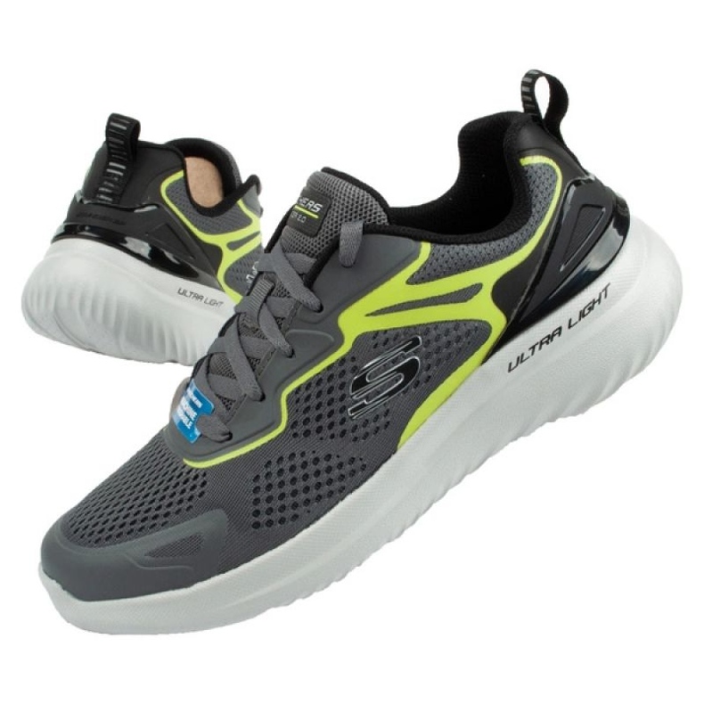 Tênis esportivo Skechers Bounder M 232674-CCLM cinza 1
