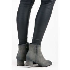 Vinceza Botas de salto baixo cinza 1