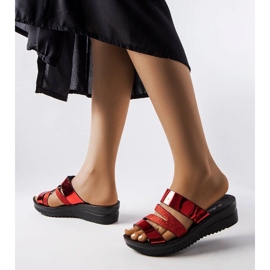 Sapatos elegantes de couro envernizado de salto alto preto 2