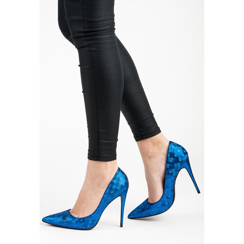 Vices Alfinetes com estampa de cobra azul 1