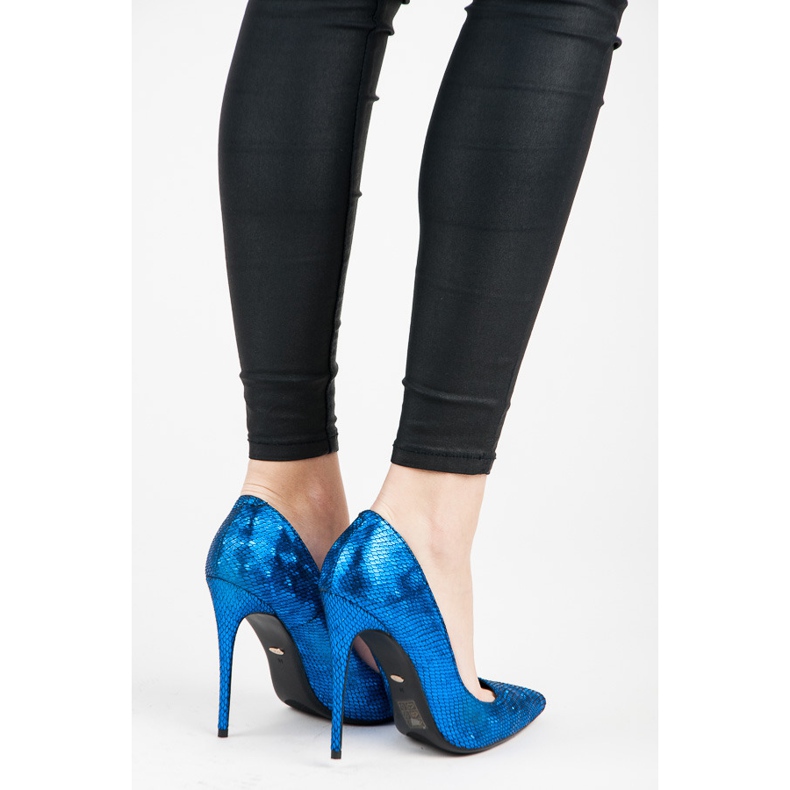 Vices Alfinetes com estampa de cobra azul 2