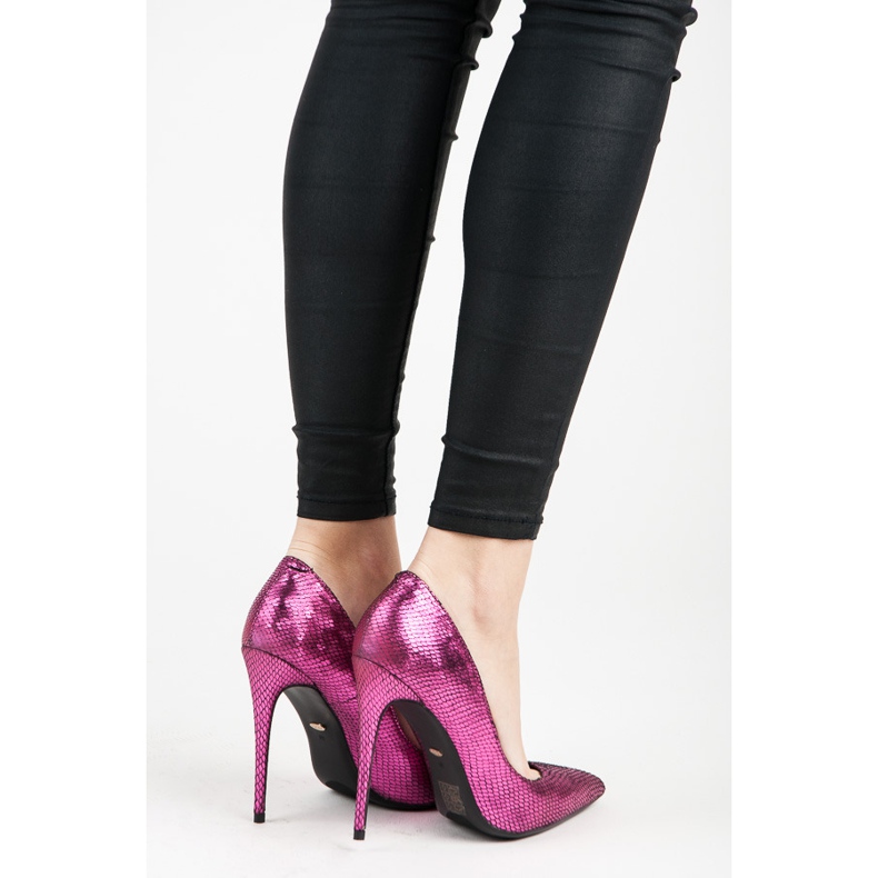 Vices Alfinetes com estampa de cobra roxo 2