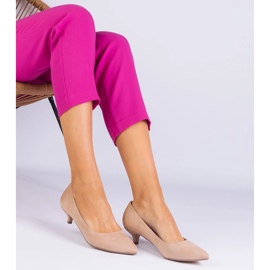 Bombas bege de Ekozamsz em um pino baixo 1