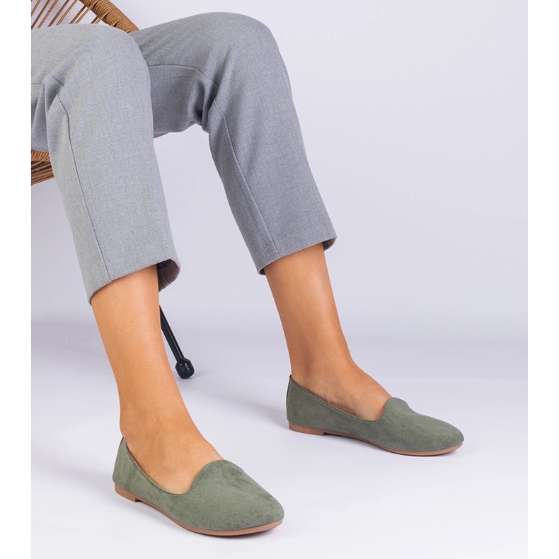 Bailarinas clássicas verdes de Ekozamsz 1 Bailarinas clássicas verdes de Ekozamsz 1