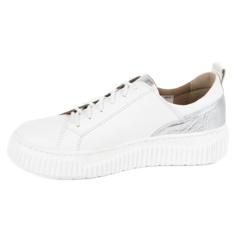 Olivier Sapatos de couro feminino estilos de tênis 1230 branco 1