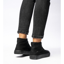 Tênis clássicos de mulheres negras preto 2