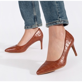 Seastar Bombas de salto alto marrom castanho 1