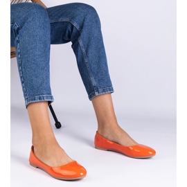 Bailarinas envernizadas laranja 1
