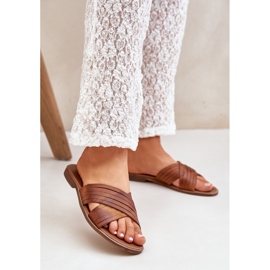 Lewski Shoes Sapatos Lewski femininos de couro 3682 Camel castanho 2