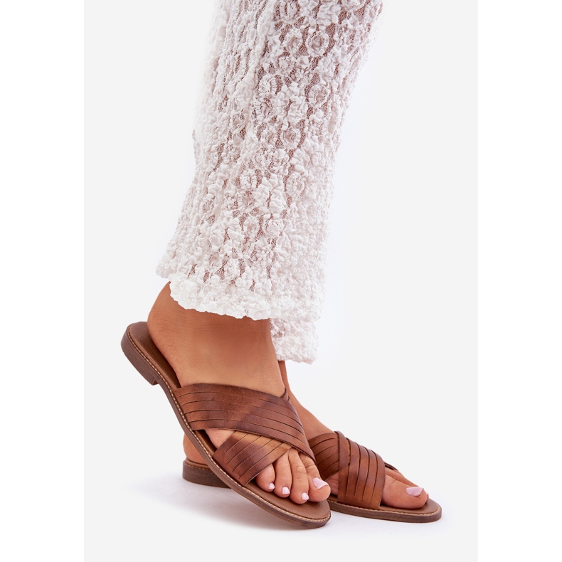 Lewski Shoes Sapatos Lewski femininos de couro 3682 Camel castanho 1