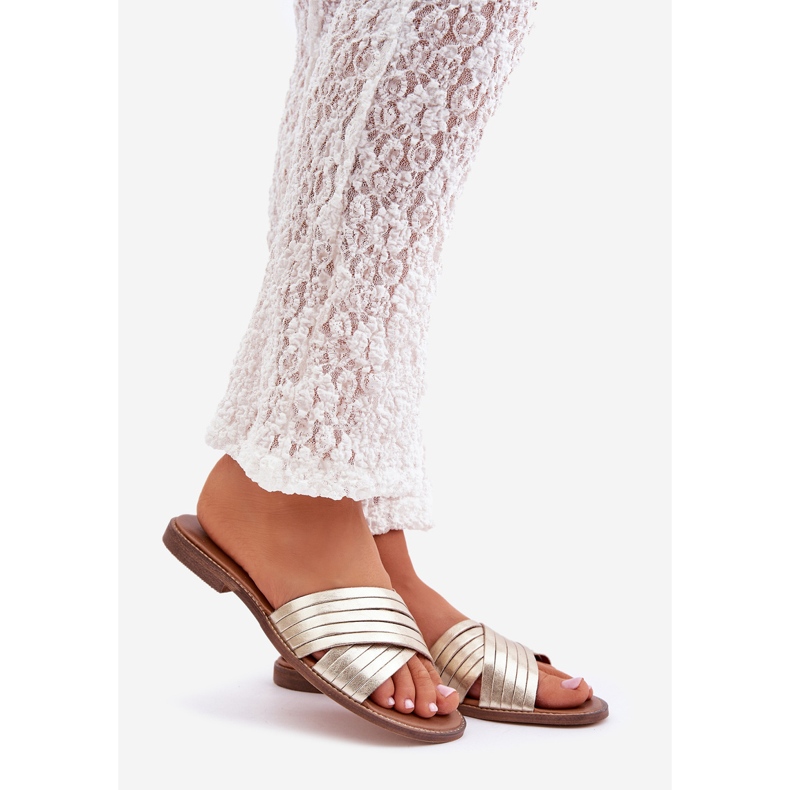 Lewski Shoes Sapatos Lewski de Leather feminina 3682 PLN dourado 1