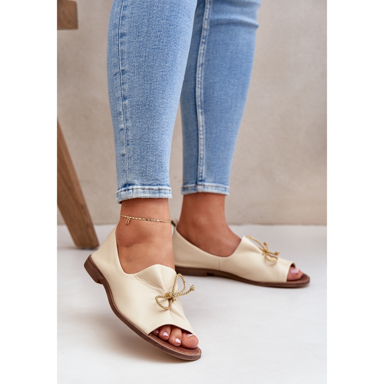 Zazoo 2660 Ballerinas de couro BEIGE LUZ FELIA bege 2