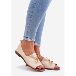 Zazoo 2660 Ballerinas de couro BEIGE LUZ FELIA bege 1