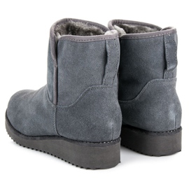 Coco Perla Mukluki na plataforma cinza 1