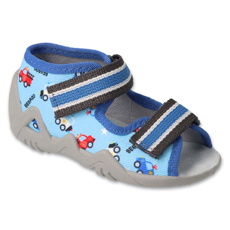 Slippers infantis de Befado Inserir 350p036 azul em carros 1