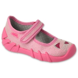 Chinelos infantis Befado 109P235 rosa com aplicação 1 Chinelos infantis Befado 109P235 rosa com aplicação 1