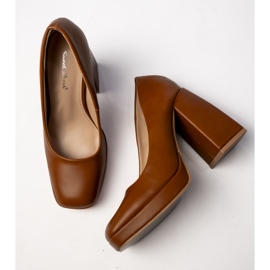 Bombas de camelo Esme feminino 1