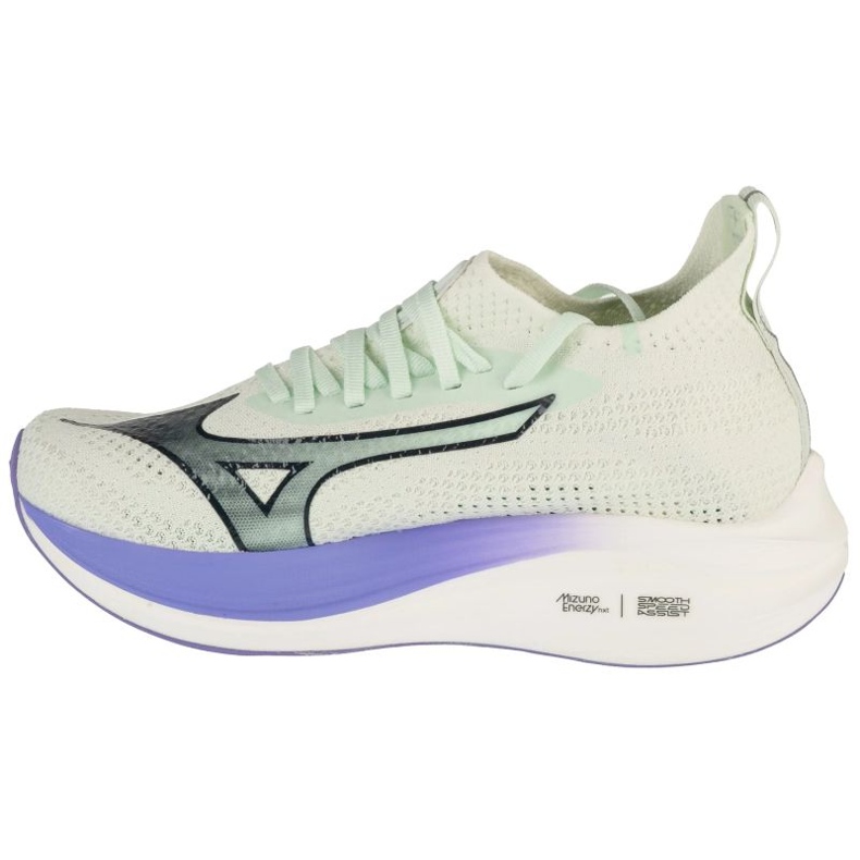 Tênis de corrida mizuno neo zen j1gd258621 branco verde 1