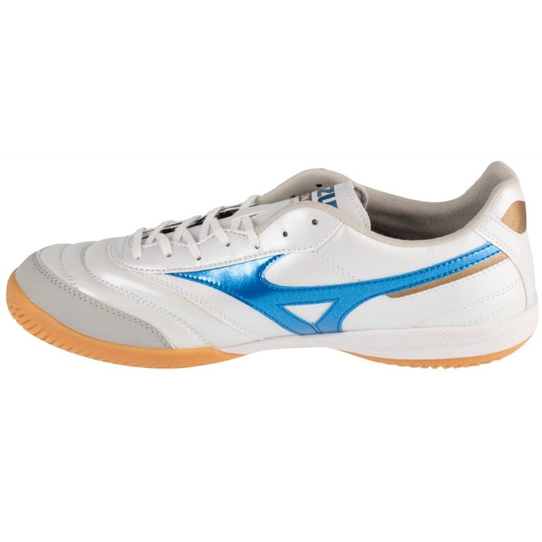 Sapatos de futebol Mizuno Morelia Sala Pro no Q1GA241325 branco 1