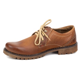 Sapatos de couro masculinos Olivier 312Gt Brown castanho 1