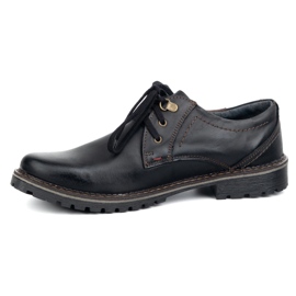Sapatos de couro masculinos Olivier 312Gt Black preto 1