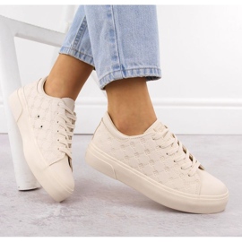 Big Star Grande estrela feminina rr274336 tênis bege 2