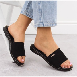 Slippers femininos Big Star RR274618 Black preto 2