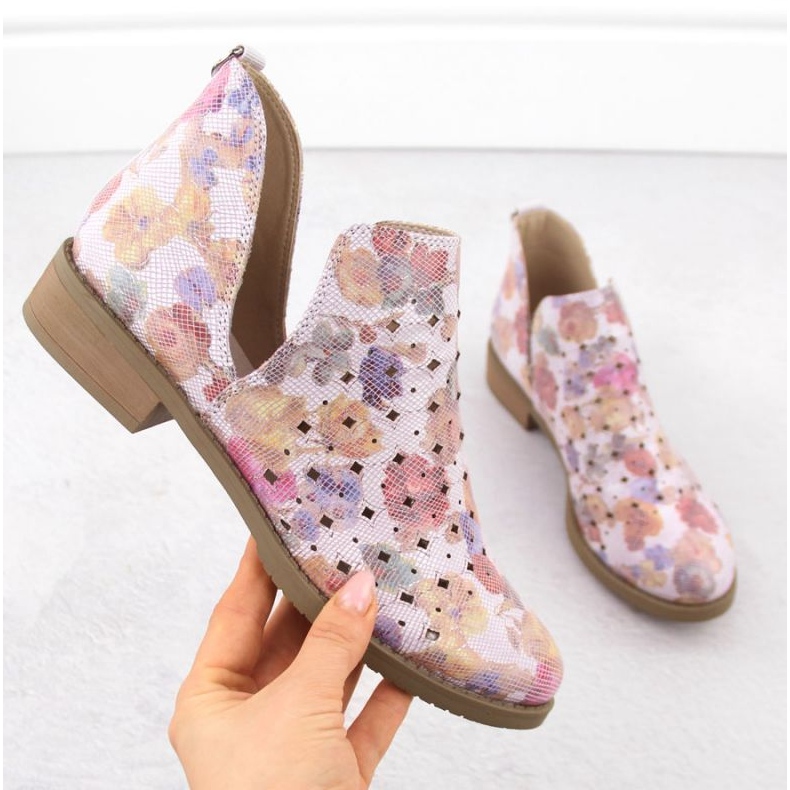 M.Daszyński M. Daszyński Boots SA62-102 OpenWork roxo 1