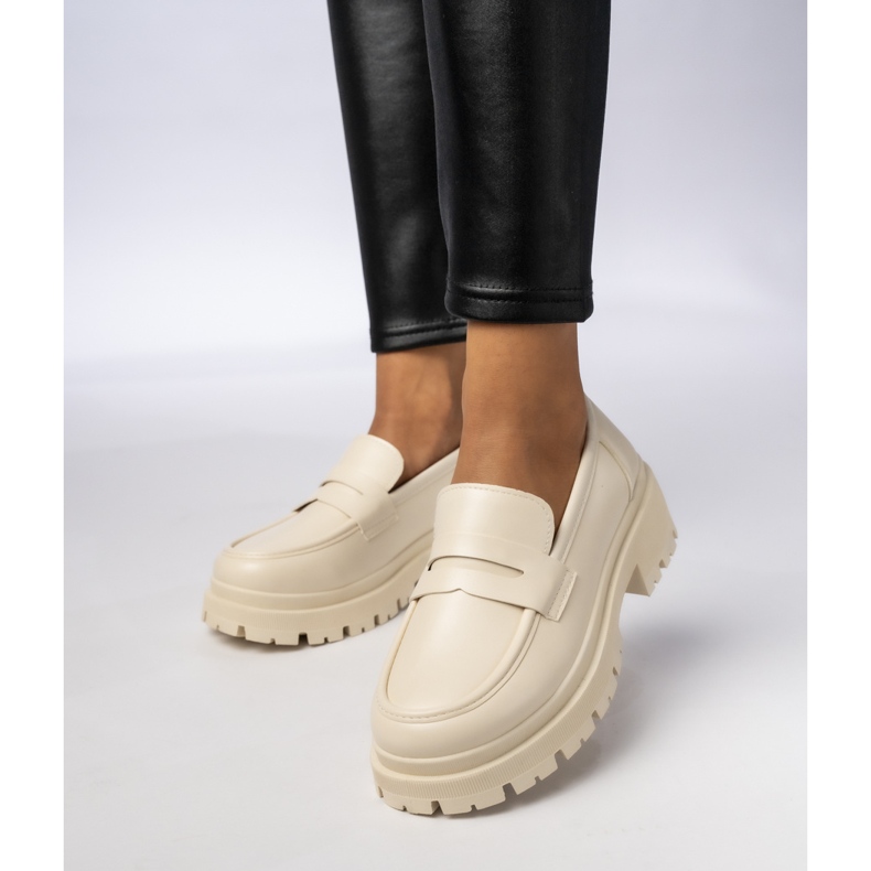 Mocassins femininos - cremoso Milano Beige 1