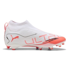 Puma Ultra 5 Match+ LL FG/AG 108163-01 Sapatos brancos 1