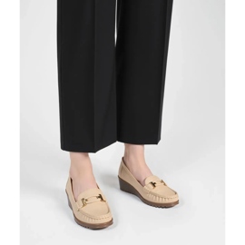 Mocassins Velora Beige femininos bege 1