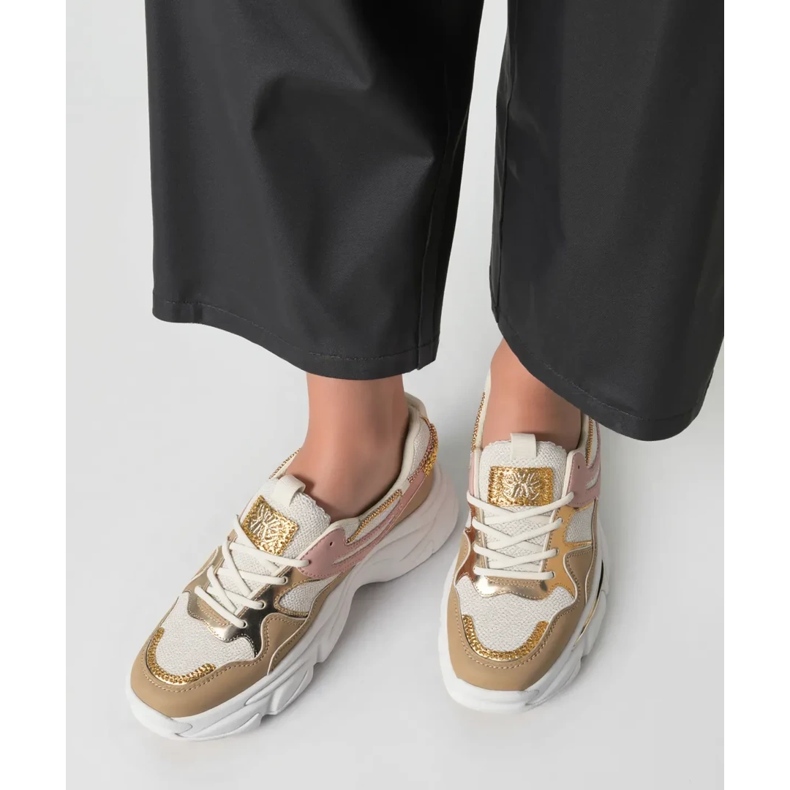 Tênis femininos Luna bege 1