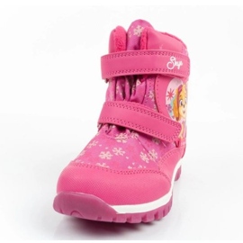 Sapatos, botas de neve de cerda PW009837 Motivo de patrulha PSSI rosa 1