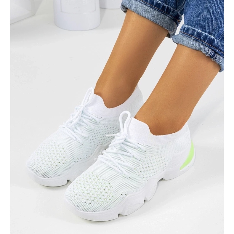 D/GMR Daniela tênis esportivo branco e verde 1