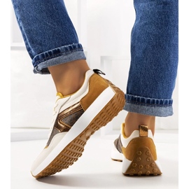 D/GMR Sapatilhas Isham castanhas de mulher bege 2 D/GMR Sapatilhas Isham castanhas de mulher bege 2