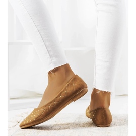 D/GMR Bailarinas de camelo femininas Kaila castanho 2