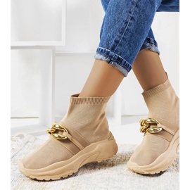 D/GMR Tênis cano alto marrom de Martin 1