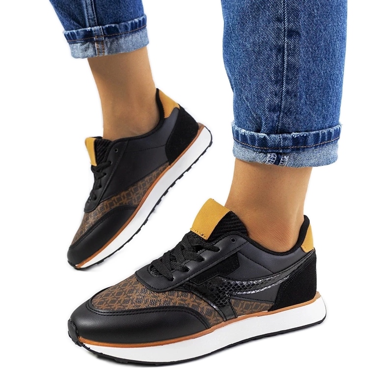 D/GMR Sapatilhas Chiara de mulher negra preto 1