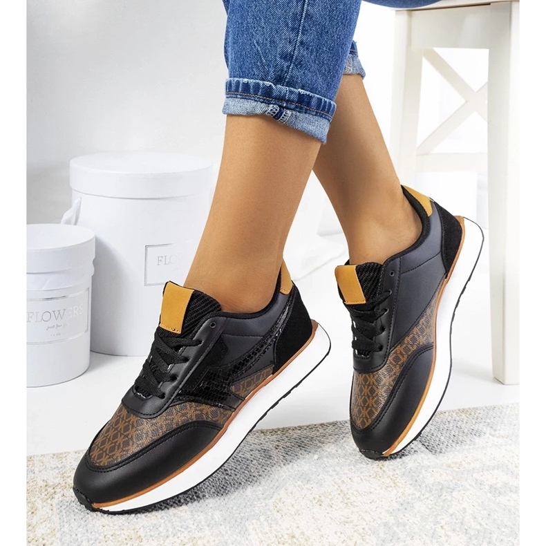 D/GMR Sapatilhas Chiara de mulher negra preto 2