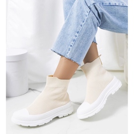 D/GMR Tênis bege Miki tornozelo 1