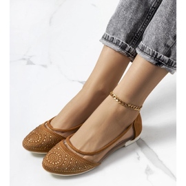 D/GMR Bailarinas Malene marrom semitransparente castanho 1