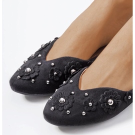 D/GMR Bailarinas pretas com corte Halah preto 1